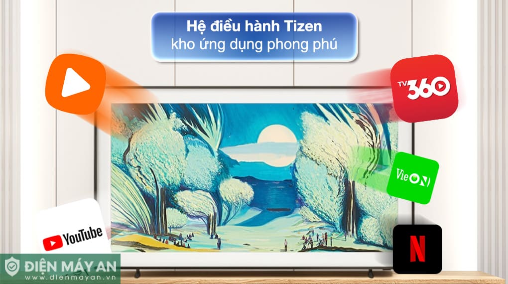 Smart Tivi Khung Tranh The Frame QLED Samsung AI 4K 55 inch QA55LS03F (55LS03F)